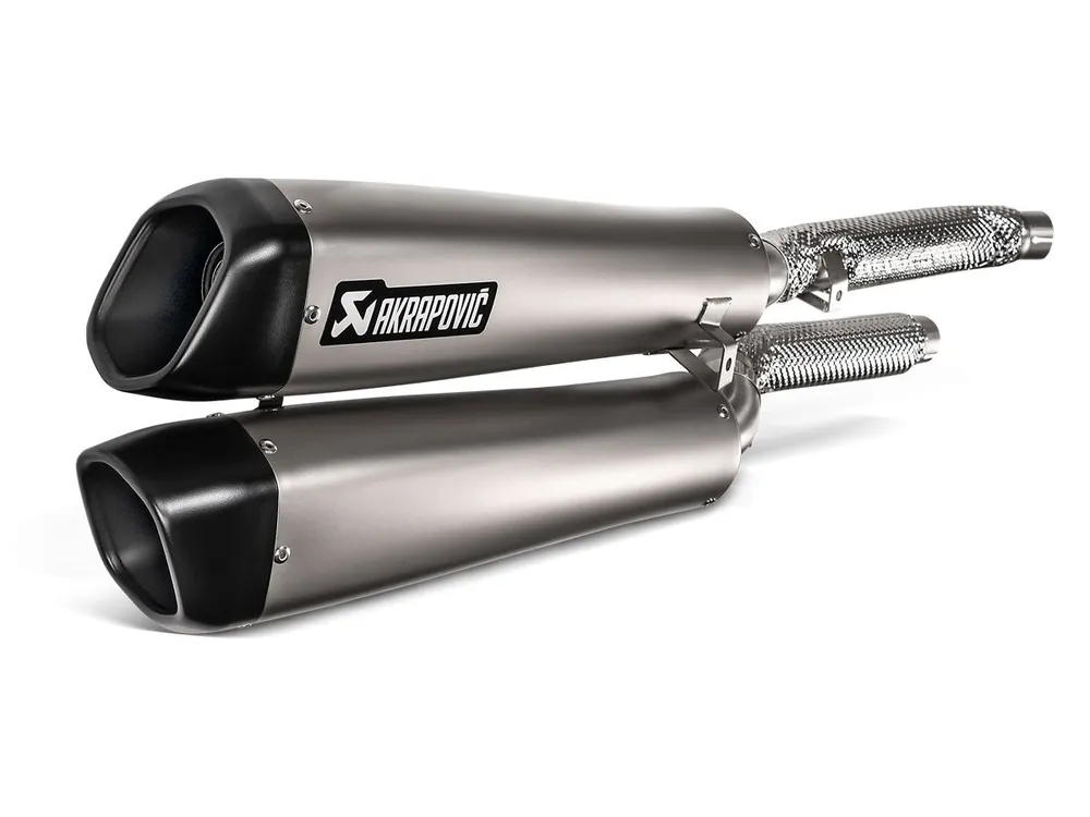 Occasione COPPIA TERMINALI TITANIO CARBONIO AKRAPOVIC TRIUMPH SCRAMBLER 1200 2019-2020-