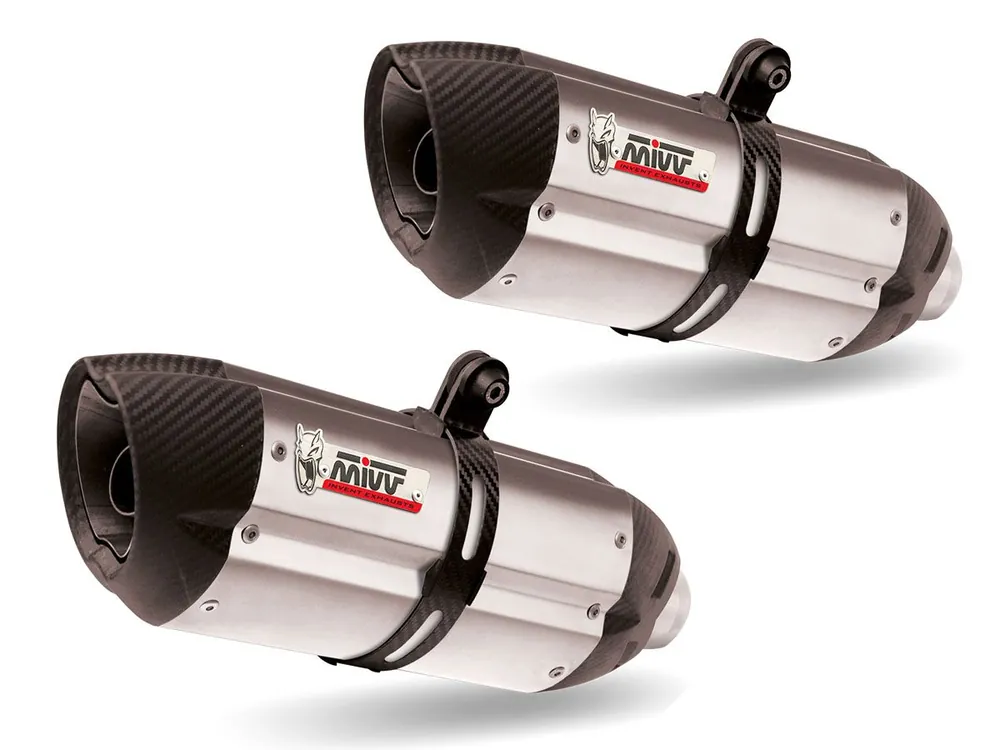TERMINALI MIVV SUONO INOX-CARBONIO APRILIA DORSODURO 1200 2012-2016- Professionale