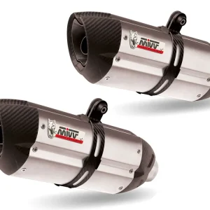 TERMINALI MIVV SUONO INOX-CARBONIO APRILIA DORSODURO 750 2008-2016- Prezzo Conveniente