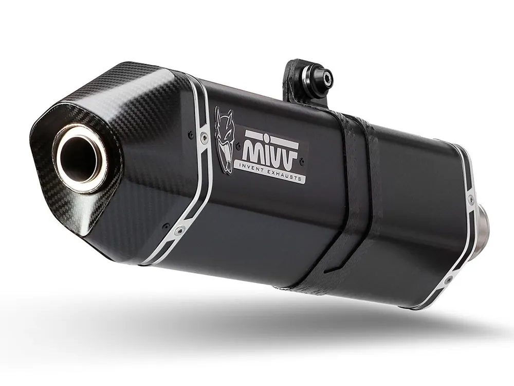 Prezzo Basso TERMINALE MIVV SPEED EDGE ACCIAIO NERO MOTO GUZZI NORGE 1200 2006-2008-