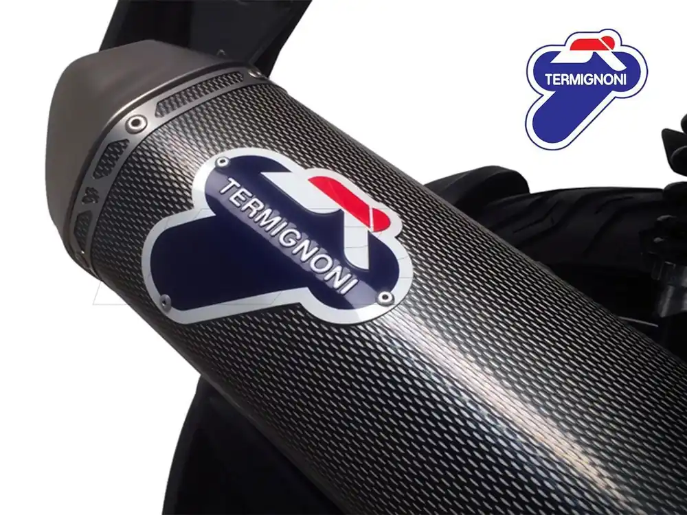 TERMINALE TERMIGNONI INOX CARBON LOOK APRILIA SR MAX 125/300 2012-2015 OMOLOGATO- Compra Oggi Stesso