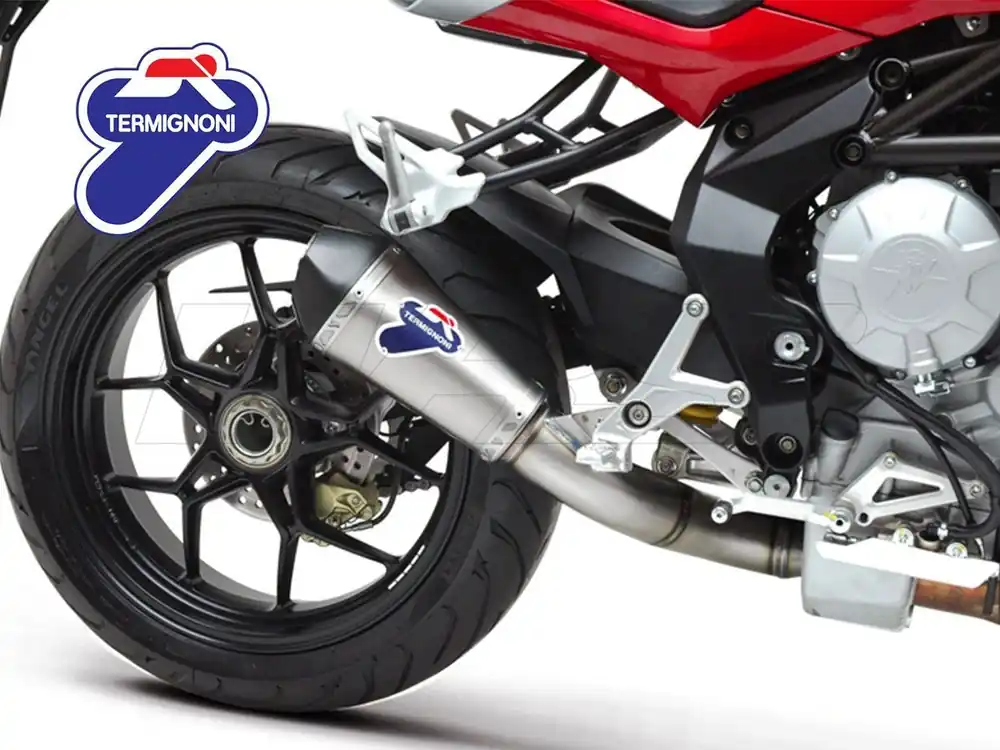 Novità TERMINALE TERMIGNONI INOX TITANIO MV AGUSTA BRUTALE 675 / 800 2012-2020 NON OMOLOGATO-