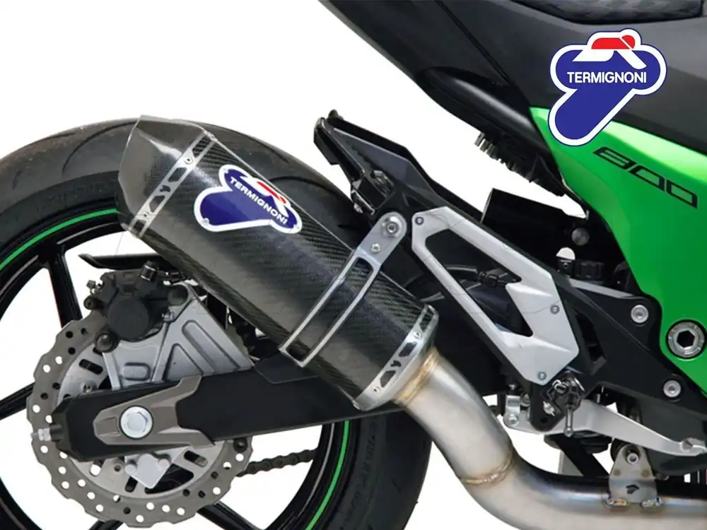 TERMINALE CARBONIO TERMIGNONI KAWASAKI Z 800 E 2013-2016 NON OMOLOGATO- Direttamente Dal Produttore