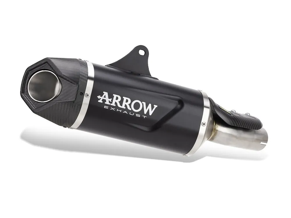 Acquista Ora TERMINALE INDY RACE EVO ALLUMINIO DARK CARBY ARROW QJ MOTOR SRT 800 2023-2024-