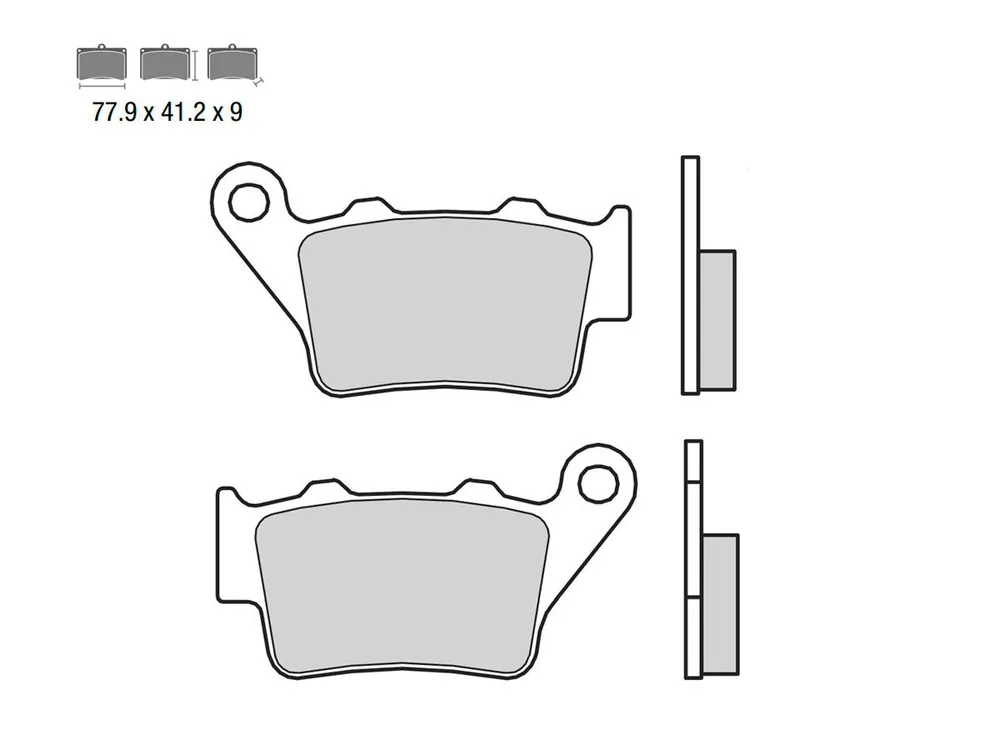SET PASTIGLIE FRENO POSTERIORE BREMBO HUSQVARNA SM 630 2010 IN POI- Offerta Del Giorno