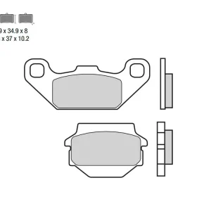 Subito Disponibile SET PASTIGLIE FRENO ANTERIORE BREMBO SUZUKI LT SK, SL 250 1989-1990-