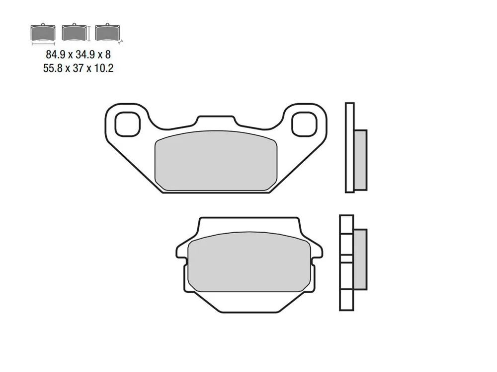 Subito Disponibile SET PASTIGLIE FRENO ANTERIORE BREMBO SUZUKI LT SK, SL 250 1989-1990-