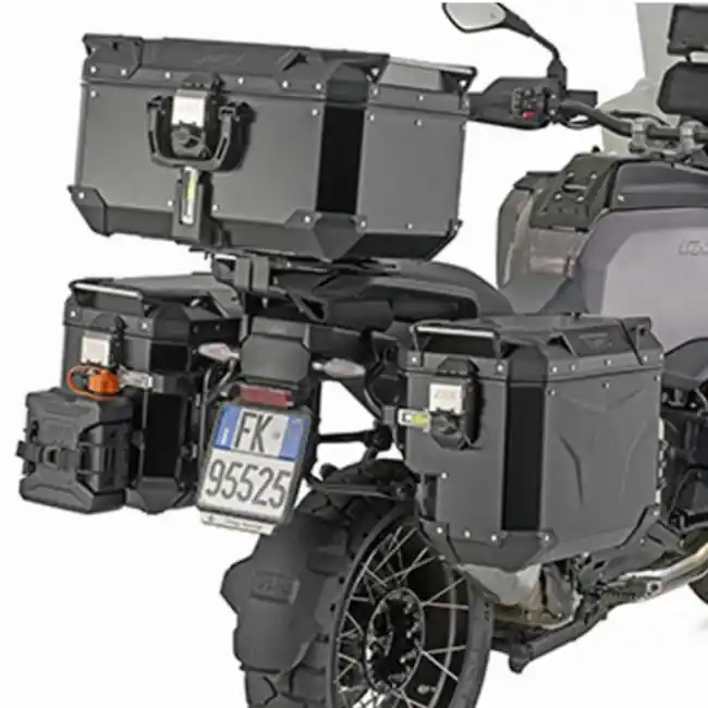 Portavaligie laterale Givi PLOS Monokey Cam-Side per BMW R1300 GS Adventure dal 2025- Spedizione Espresso