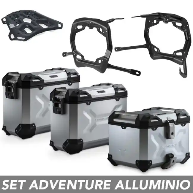 Kit valigie SW-Motech Trax Adv alluminio per Aprilia Tuareg 660 dal 2022- Prezzo Scontato