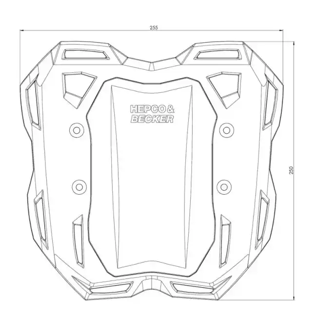 Portapacchi Hepco & Becker Smart Rack per Yamaha MT 07 dal 2025- Nuova Collezione
