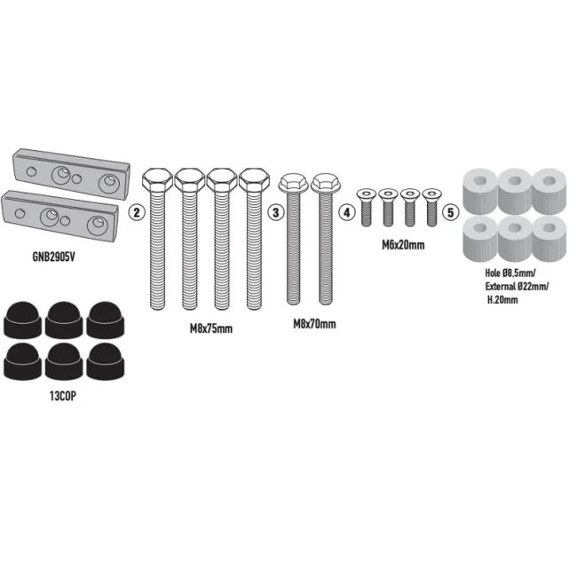 Kit montaggio Givi per portapacchi su Honda CMX 1100 Rebel Touring- Offerta Limitata