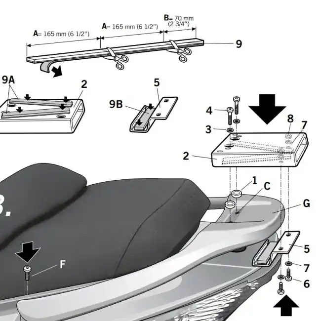 Offerta Speciale Portapacchi Shad per Kymco Xciting 250 e 500/R 05-15-