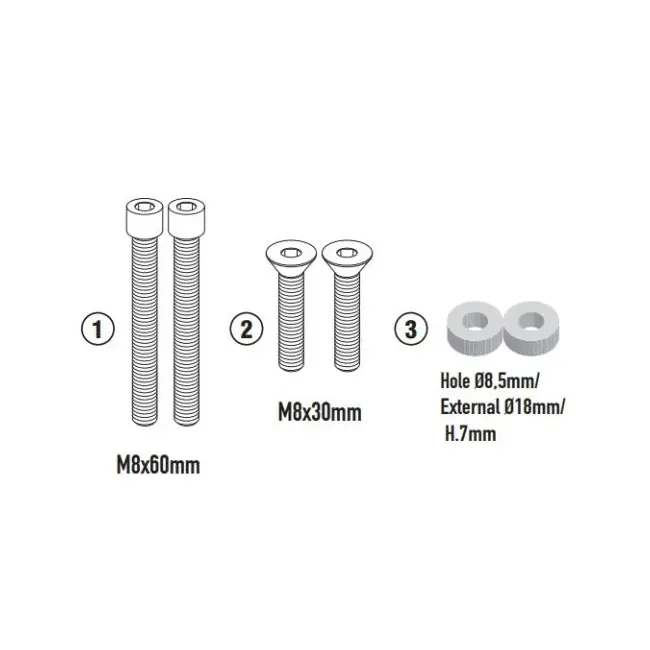Accessorio Givi 8209KIT per montaggio portapacchi su Moto Guzzi V85 TT dal 2024- Subito Disponibile