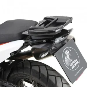 Portapacchi nero Hepco & Becker Easy Rack per attacco originale per KTM 890 Adventure fino al 2022- Offerta Speciale