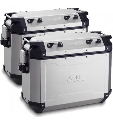 Borse laterali rigide Givi Trekker Outback in alluminio 37+37 litri- Offerta Speciale