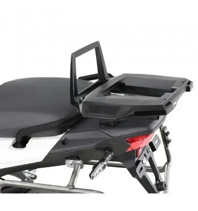 Ultime Pezzi Portapacchi nero Hepco & Becker Alu Rack per Benelli TRK 502-