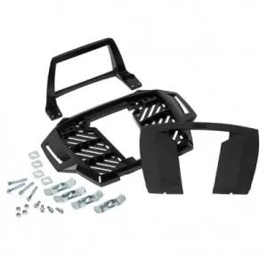 Portapacchi nero Hepco & Becker Alu Rack per BMW HP2- Reso Gratuito