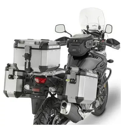 Portavaligie laterale Givi specifico per valigie Monokey Trekker Outback su Suzuki DL650 V-Strom 2017- Solo Oggi