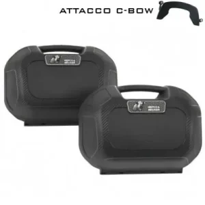 Scelto Dai Clienti Valigie laterali Hepco & Becker Orbit 22 litri nere attacco C-Bow-