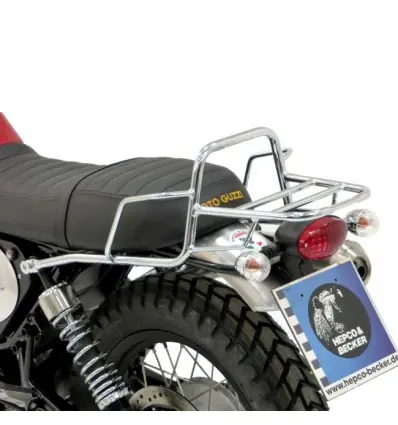 Portapacchi cromato Hepco & Becker Rear Rack per Moto Guzzi V7 II Scrambler 2016- Ultime Pezzi