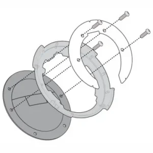 Flangia serbatoio Givi BF22 per borse con sistema Tanklock su moto BMW R1200GS, R-NineT, ecc.- Ordina Subito