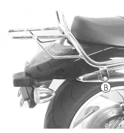 Portapacchi cromato Hepco & Becker Rear Rack per Suzuki M1800 (VZ) R Intruder dal 2006- Ultima Occasione