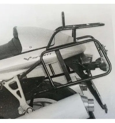 Reso Gratuito Portapacchi e telai laterali Hepco & Becker neri per Moto Guzzi V11 vari modelli-