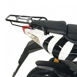 Portapacchi nero Hepco & Becker Rear Rack per Aprilia SR 50 Factory dal 2005- Nuovo Arrivo