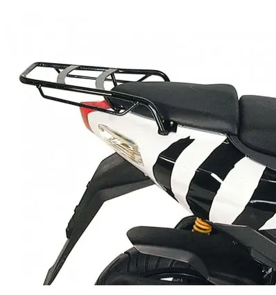 Portapacchi nero Hepco & Becker Rear Rack per Aprilia SR 50 Factory dal 2005- Nuovo Arrivo