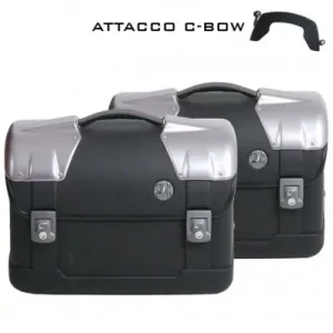 Nuovo Arrivo Valigie laterali Hepco & Becker Strayker per telai C-Bow 23 litri nere-