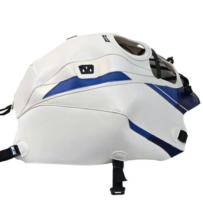 Pagamento Sicuro Copriserbatoio Bagster per BMW S1000 XR dal 2020 in similpelle bianco, blu e nero-