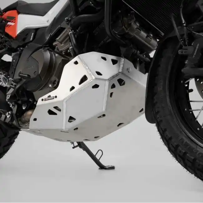 Nuova Collezione Paracoppa in alluminio argento SW-Motech per Suzuki V-Strom 1050 dal 2020-