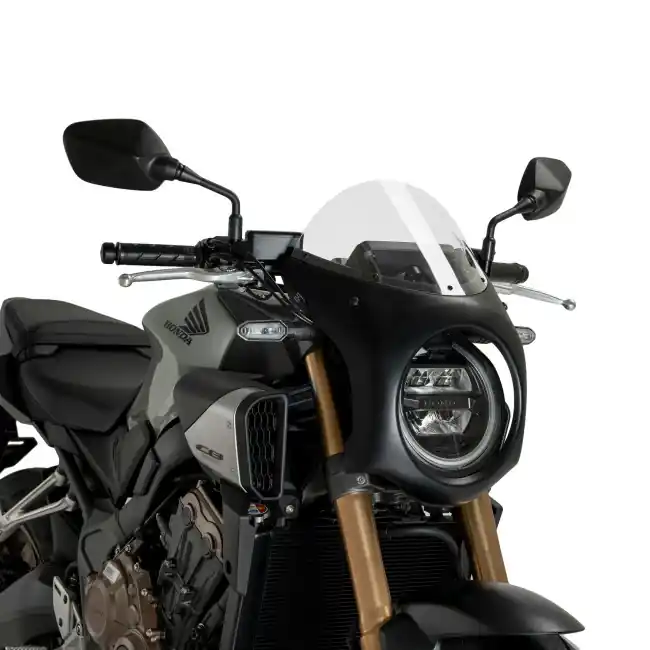 Cupolino Puig Retro nero e trasparente per Honda CB 650R dal 2024- Bestseller