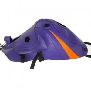 Copriserbatoio Bagster per Kawasaki ZZR 1100 93-01 in similpelle viola e arancio- Spedizione Gratuita