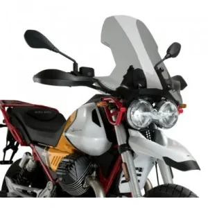 Economico Cupolino Puig Touring per Moto Guzzi V85TT dal 2019 fume chiaro-