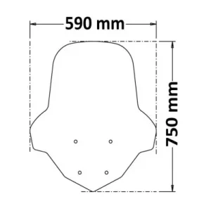 Parabrezza Isotta per Yamaha N-Max125 dal 2021- Super Prezzo