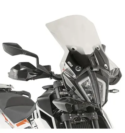 Cupolino Givi 7710DT trasparente per KTM 390 dal 2020 e 790/890 Adventure fino 2022- Spedito Oggi