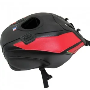 Copriserbatoio Bagster per Aprilia Tuono V4 n similpelle nero e rosso- Popolare