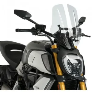Quantità Limitata Cupolino Puig Naked Touring Trasparente per Ducati Diavel 1260/S dal 2019-