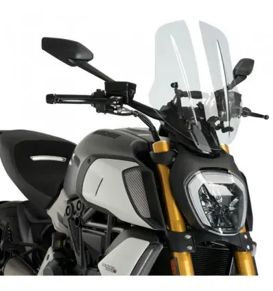 Quantità Limitata Cupolino Puig Naked Touring Trasparente per Ducati Diavel 1260/S dal 2019-