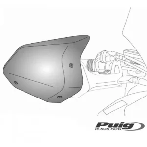 Paramani Puig per Yamaha MT 03 dal 2016-Fumè chiaro Super Prezzo