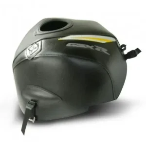 Copriserbatoio Bagster per Suzuki GSX-R 1000 07-08 in similpelle nero, zafferano e grigio- Pagamento Sicuro