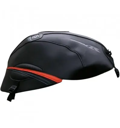 Copriserbatoio Bagster per Suzuki GSX-R 1000 07-08 in similpelle nero, arancio e antracite- Popolare