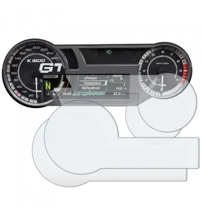 Set pellicole protettive Wunderlich antiriflesso per strumentazione BMW K1600 GT- Acquista Ora