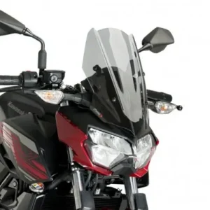 Spedito Oggi Cupolino Puig Naked N.G. per Kawasaki Z400 fume chiaro-