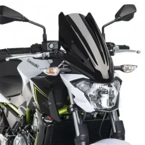 Saldi Cupolino Puig Naked Touring per Kawasaki Z650 dal 2017, nero-
