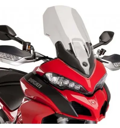 Novità Cupolino Puig Touring trasparente per Ducati Multistrada vari modelli, trasparente-