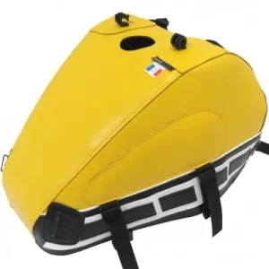 Copriserbatoio Bagster per Yamaha XV 950/R in similpelle giallo, nero e bianco- Offerta Limitata