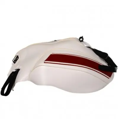 Saldi Copriserbatoio Bagster per Moto Guzzi V7, V7 II e V7 III bianco con banda rossa-