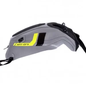 Copriserbatoio Bagster per Yamaha MT 07 in similpelle grigio, giallo e nero- Spedizione Espresso